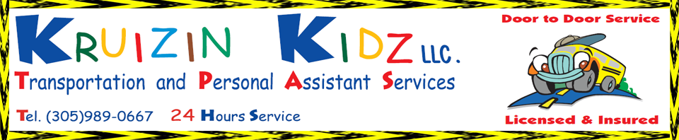 Kruizin Kidz, LLC | Transportation and Personal Assistant Services in South Florida